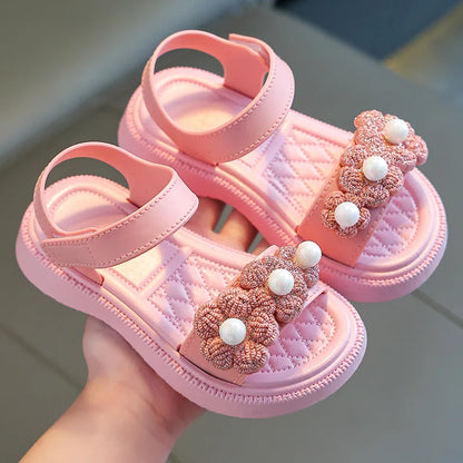 Kids From 2-9 Years Princess Shoes Summer Girls Sandals Casual School Kids Shoe Outdoor Beach Sandal Children's Student sneaker