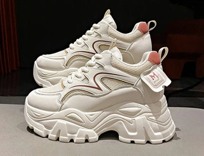 New Women Platform Casual Sneakers Autumn Fashion Women Comfortable Increased Sport Shoes Outdoor Breathable Basketball Sneakers