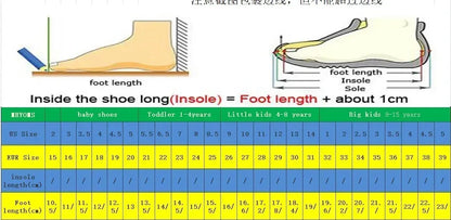 Children's Fashion Sneakers New Kids White Non-slip Casual Shoes Boys Girls Breathable Sneakers Toddler Outdoor Sports Shoes