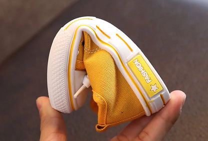 New Children's Canvas Shoes Fashion Baby Board Shoes Girls' Breathable Single Shoes Boys' Casual Shoes
