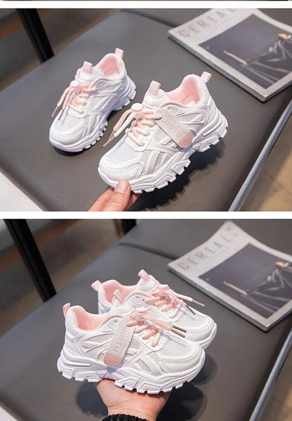 Children Mesh Sneakers Kids Boys Girls Lightweight Casual Sports Running Shoes New Arrival Soft Sole Summer Breathable Tennis