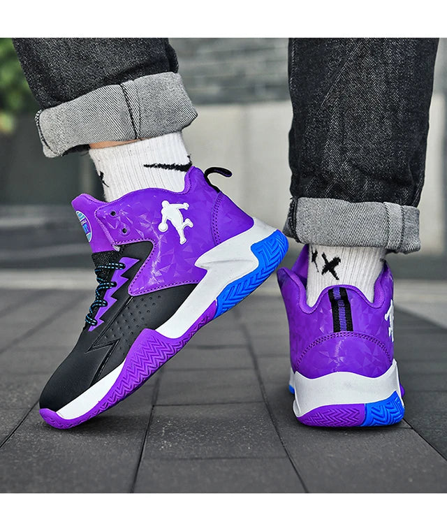 Kids High Top Basketball Shoes for Sports