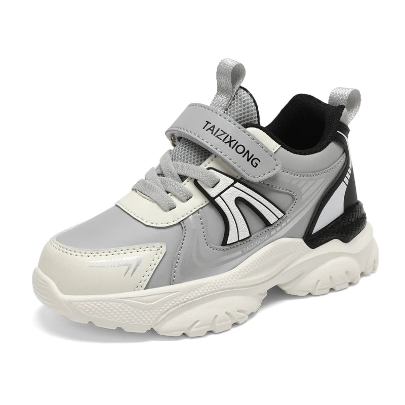 Kids Sneakers Casual Sports Shoes for Children 2025 New Design PU Leather Sneakers Boys Fashion Printed Running Shoes Trainers