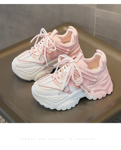 Women's Shoes Casual Shoes Spring Sneakers Platform Woman-shoes Tennis Female Fashion Thick Sole 2024 Roses Trainers Increased I