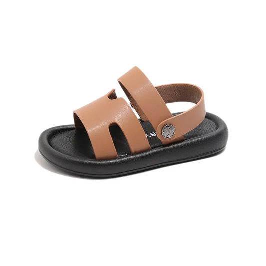 Fashion Spring Child Sandal Summer New Shoe Boy Girl Slippers Soft Bottom Non-slip Kid Shoes Baby Velcro Beach Sandal Slippers