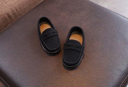 Children Moccasin Shoes Boys Flats Loafers Non-slip Tassels Cute Kids Casual Leather Shoes Soft Slip-on Pleated Solid Color 2025