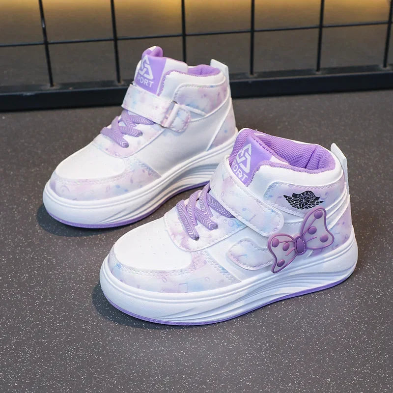Children's SneakersGirls Casual Shoes Student Shoes Anti-slip Teen Sport Pink Blue Shoes Size 26-37