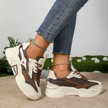 Women's Sneakers 2025 Fashion Breathable Women's Shoes Outdoor Non-slip Designer Shoes for Women Autumn Light Platform Sneakers