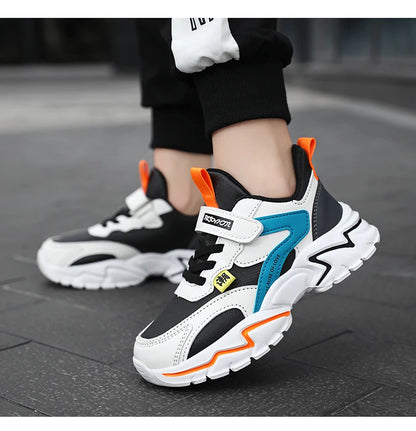 Fashion Children Sneakers Boys Shoes Leather Pu Kids Shoes School Casual Sports Tennis Sneakers for Girls