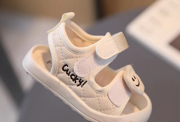 Toddler Sandals Summer Children Shoes Little Kids Sport Sandals Lucky Smile Face Unisex Baby Boys Girls Casual Anti-slip Sandals