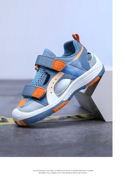 Boys Soft Sandals Fashion Children Shoes Solid Color Baby Sole Anti-slip Anti collision outdoor Girls Sandalias Flat Beach