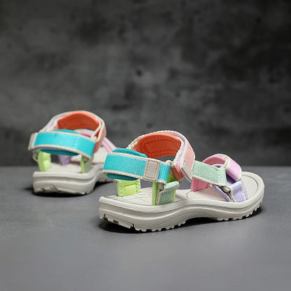 Summer Children's Sandals Breathable Sports for Girls Casual Outdoor Beach Shoes Kids Non-slip Soft Sole Sandalias Size 30-38