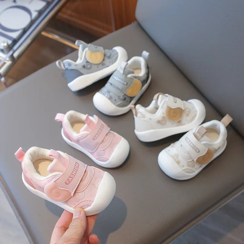 Kids Sneakers Baby Boys Girls Non Slip Spring Autumn 2025 Fashion Children Toddler Walking Shoes Design Cute Sweet Casual Shoes
