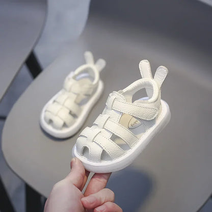 Baby Genuine Leather Sandals Boys & Girl's Summer Shoes Infant Toddler Shoes Non-slip Soft-soled Kids Children Casual Beach Sandals