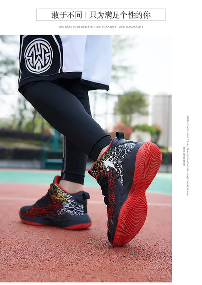 Kids Sneakers Boys Basketball Shoes Children's Casual Shoes Outdoor Training Running Sneakers Child Non-slip Comfortable 8