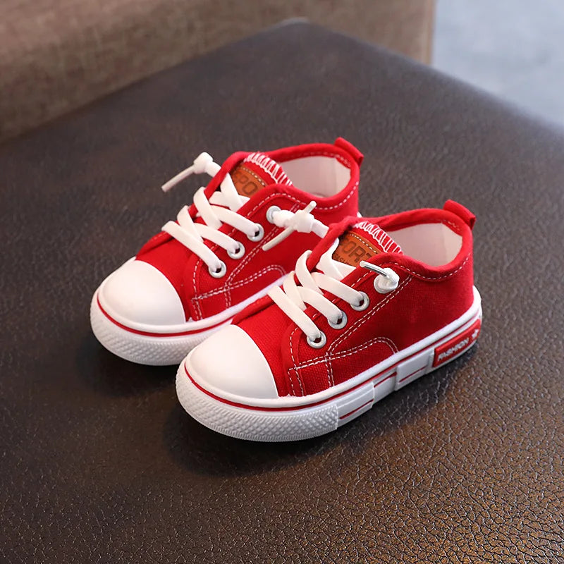 New Children's Canvas Shoes Fashion Baby Board Shoes Girls' Breathable Single Shoes Boys' Casual Shoes