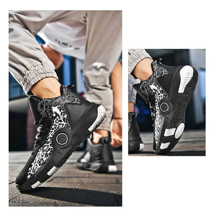 Hot Sale Cheap High Basketball Sneakers Men Women Fashion Printed Basketball Trainers Baskets Outdoor Platform Sport Shoes Boys