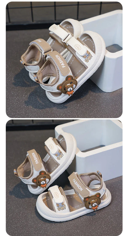 Toddler Sandals For Baby  Boys Girls Sandals Soft-soled Cartoon First Step Footwear For Infant Kids Trend Fashion