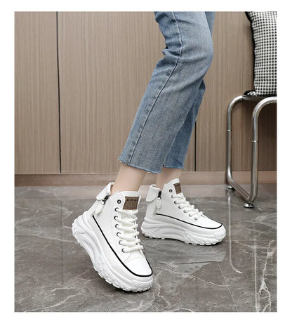 Women's Sneakers Luxury Fashion Womens Boots High-top Platform Casual Shoes New Female Outdoor Running Shoes Winter Women Shoes