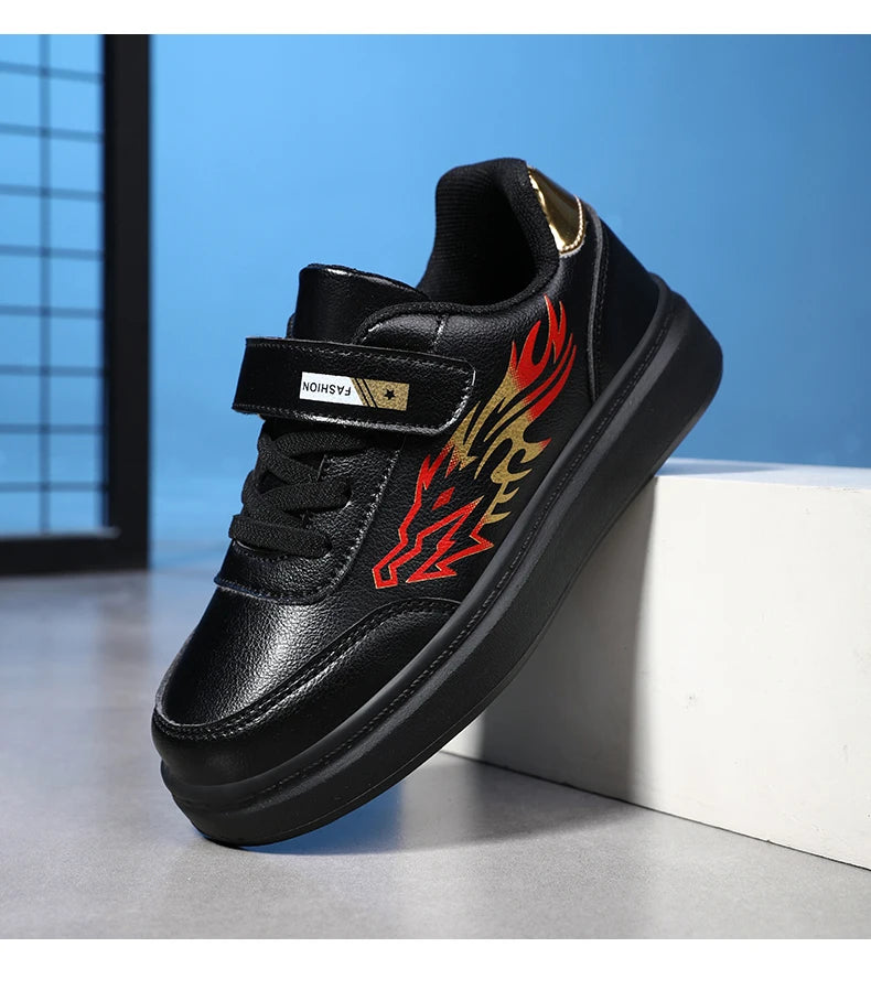 Children's Sports Shoes Boys Casual Running Sneakers Breathable Non-Slip Flat Walking Shoes Fashion Kids Athletic Footwear