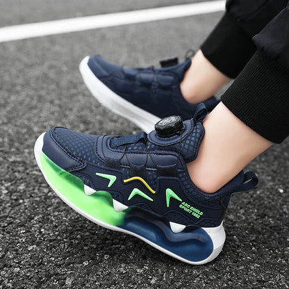 Children Sports Shoes for Girl Leather Wear-Resistant Comfortable Walking Shoes Soft Non Slip Thick Casual Kids Sneakers
