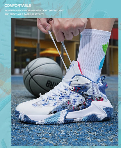 Men Basketball Shoes Unisex Breathable Athletic Light Sports Shoes Trainer Women Outdoor Unisex High Quality Sneakers