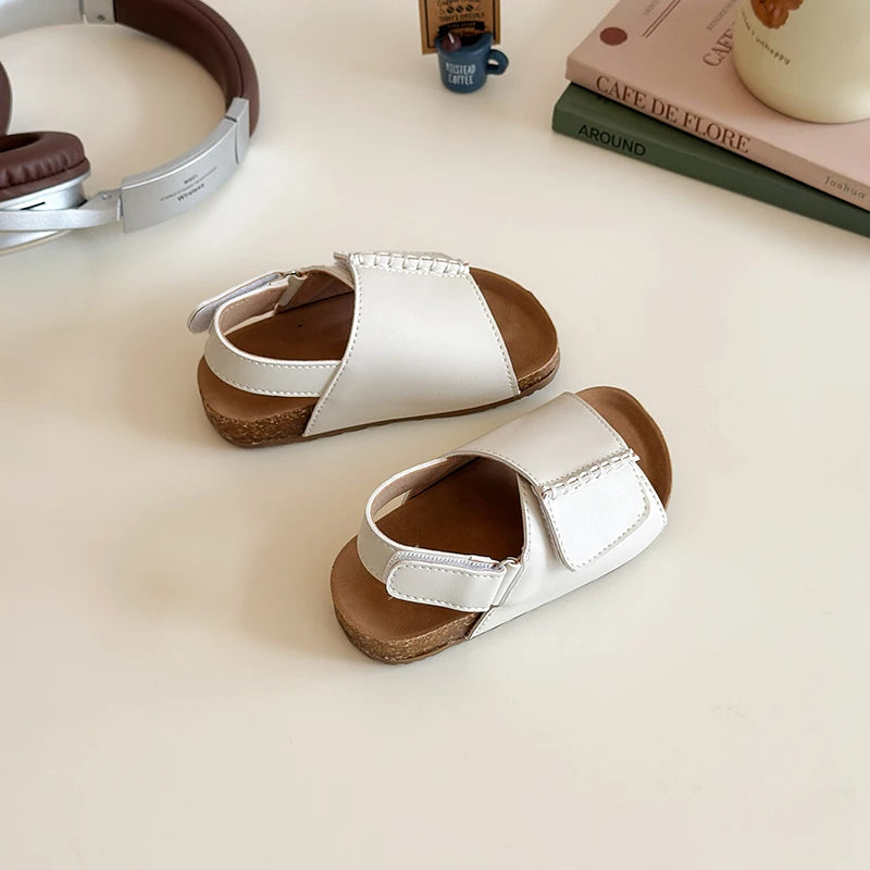 2025 Summer New Children Sandals for Boys Fashion Korean Style Soft Bottom Anti-slippery Versatile Open-toe Casual Beach Shoes