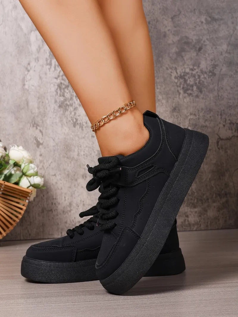 Women's Sneakers 2025 Spring and Autum New Fashion Design Thick-Soled Shoes Versatile Casual Sneakers Женская Обувь