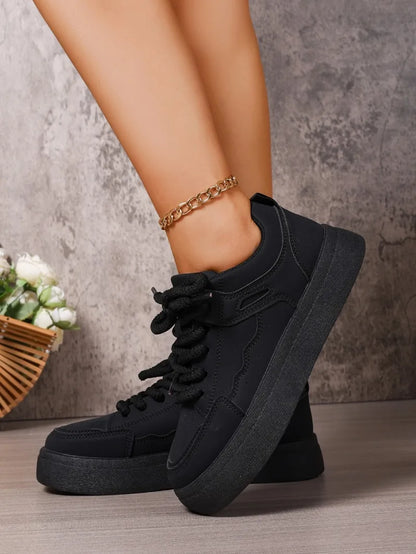 Women's Sneakers 2025 Spring and Autum New Fashion Design Thick-Soled Shoes Versatile Casual Sneakers Женская Обувь