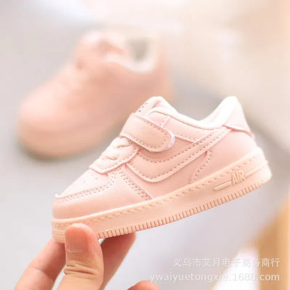 Sneakers for Babies Boys and Girls White Shoes Low-top Sneakers Student Shoes Children's Running Shoes Casual Shoes