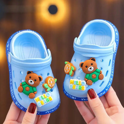Cartoon Beach Children's Sandals Boys and Girls Summer Non Slip Soft Soled Indoor Shoes Kids Household Sandals Baby Slippers