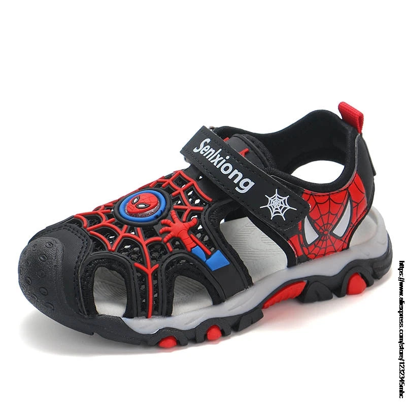 Superhero Summer Boys Sandals Kids Aqua Sport Sandals Soft Non-slip Toddler Infant Shoes Children Outdoor Beach Water Shoes