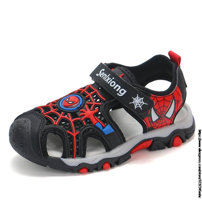 Superhero Summer Boys Sandals Kids Aqua Sport Sandals Soft Non-slip Toddler Infant Shoes Children Outdoor Beach Water Shoes
