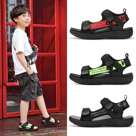 Summer Kids Sandals Breathable Boys Sandals Soft Comfortable Children's Shoes Outdoor Beach Girls Lightweight Slippers