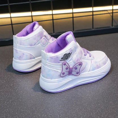 Children's SneakersGirls Casual Shoes Student Shoes Anti-slip Teen Sport Pink Blue Shoes Size 26-37