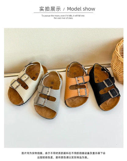 Boys Girls Summer Outdoor Soft Sole Anti Slip Kids Shoes Toddler Casual Open Toe Flat Sandals сандали