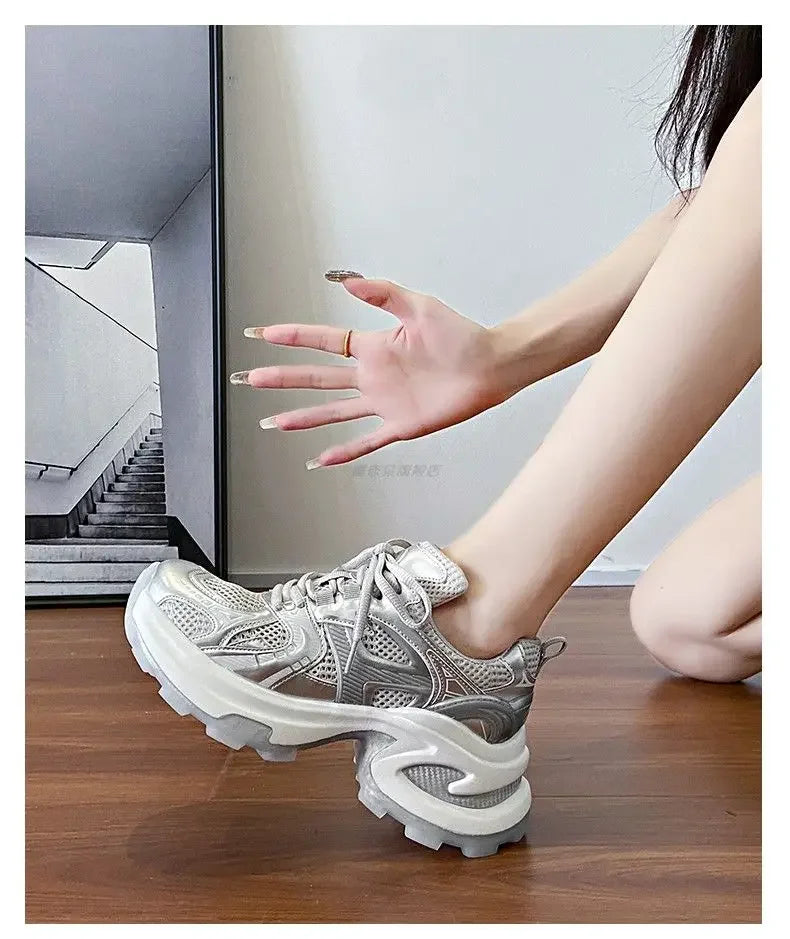 Athletic Woman Footwear New Sneakers Sports Designer Luxury Vulcanized Shoe Trends On Sale Mesh Breathable Shoes for Women