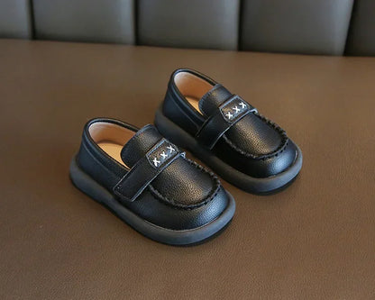 Boys Formal Leather Shoes for Children Kindergarten School Fashion Flats Kids Slip-on Loafers Classic Spring Autumn Korean Style
