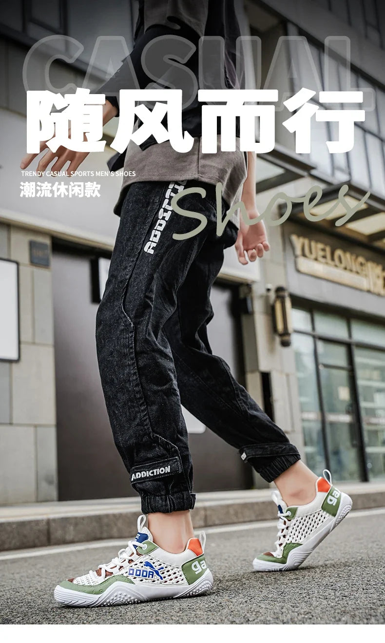 Shoes For Men Mesh Sneakers Summer Casual Breathable Sports Outdoor Hiking Tennis Running Designer Luxury Platform Loafers   (Available)