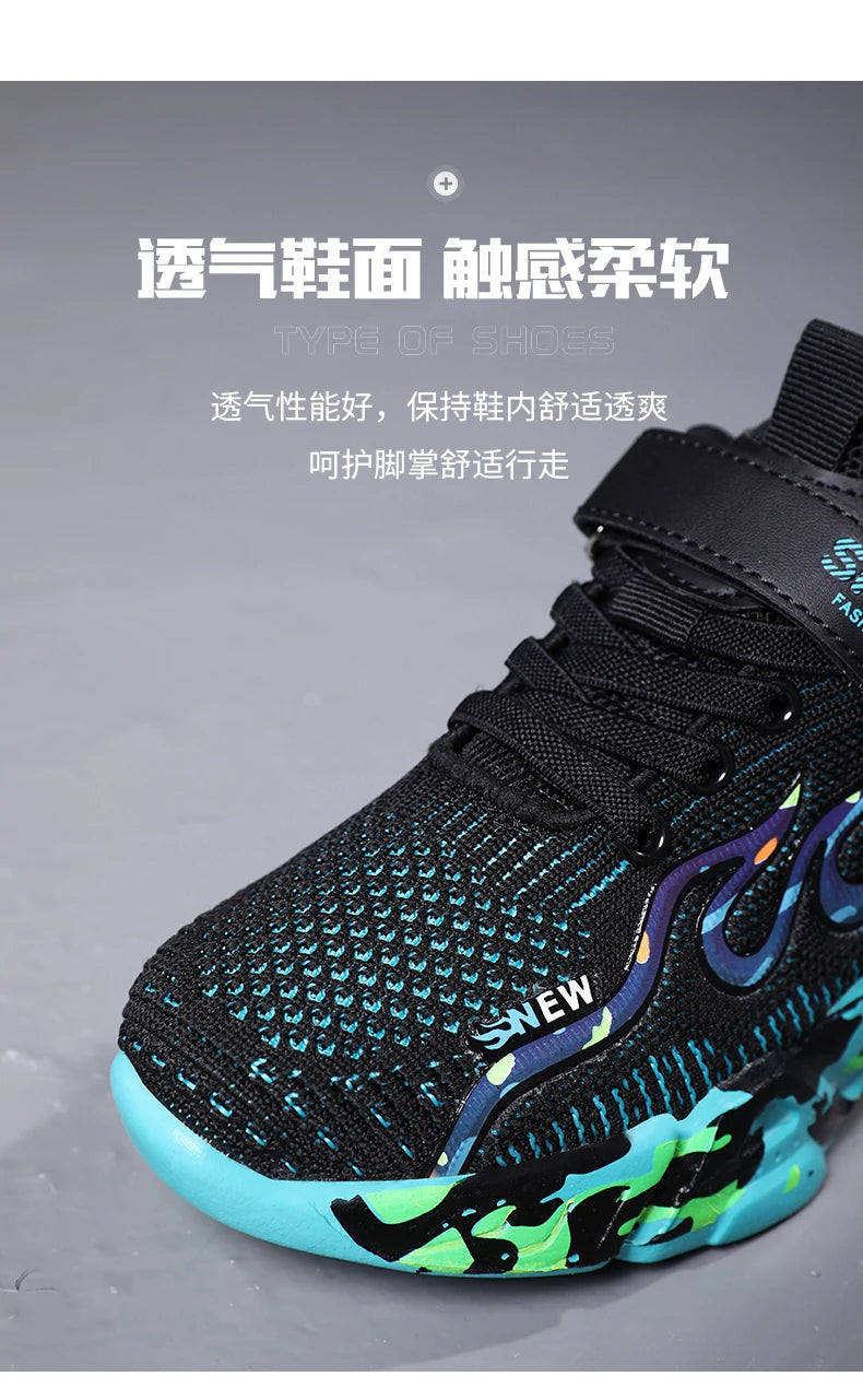 Boys Running Shoes Children Sneakers Mesh Kids Casual Sneakers for Boys