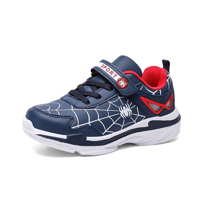 Kids Shoes Boys Sneakers Red PU Leather Children Sneakers New Fashion Casual Fashion Sports Outdoor Running Tennis Shoes for Boy