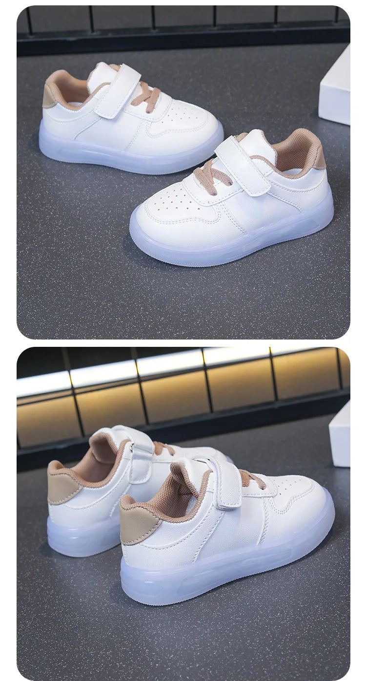 Zapatos Fashion Girls' Sneakers Spring New Kids Luminous Shoes Breath Boys Shoes Anti Slip Girls Casual Shoe Кроссовки