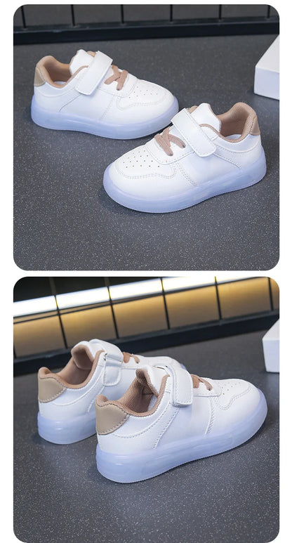 Zapatos Fashion Girls' Sneakers Spring New Kids Luminous Shoes Breath Boys Shoes Anti Slip Girls Casual Shoe Кроссовки