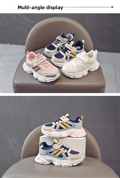 Spring Autumn New Boys Kids Sport Shoes Girl Baby Toddler Mesh Breathable Casual Running Shoes Soft Soled Children Sneakers