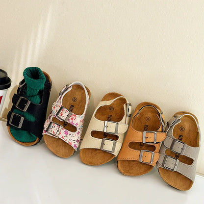 Boys Girls Summer Outdoor Soft Sole Anti Slip Kids Shoes Toddler Casual Open Toe Flat Sandals сандали