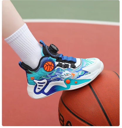 Kids Sneakers Fashion Basketball Shoes for Children Boys Breathable Mesh Sneakers Casual Sports Shoes New Design Trainers