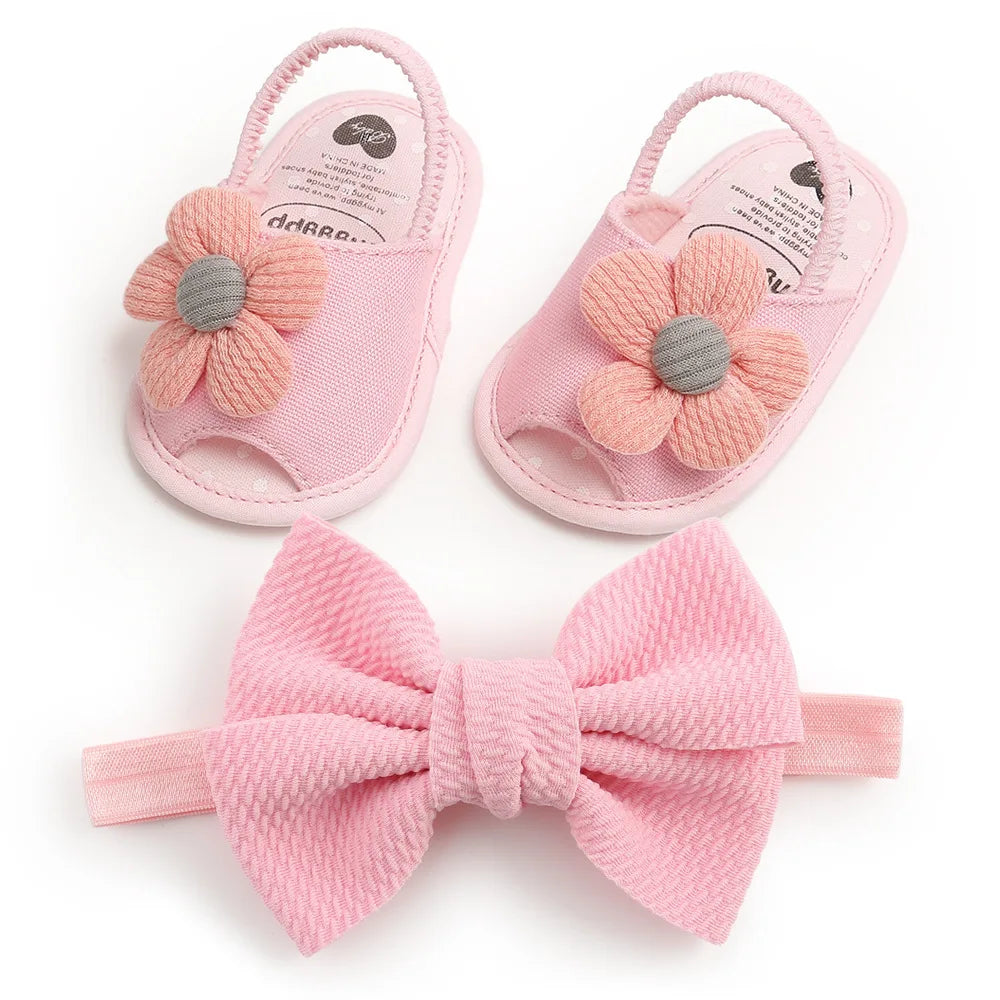 Baby Girls Sandals Summer Shoes Outdoor First Walker Toddler Girls Shoes for Summer
