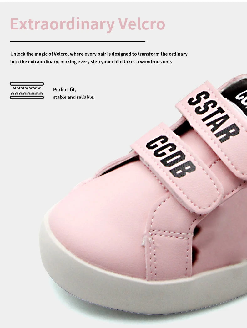 Girls Sneakers Spring Autumn Kids Fashion Brand Sport Running Chunky Trainers Baby Children Casual Glittler Star Shoes Soft Sole