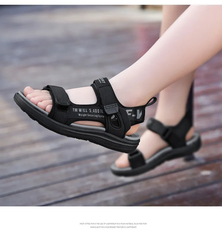 Summer Kids Sandals Breathable Boys Sandals Soft Comfortable Children's Shoes Outdoor Beach Girls Lightweight Slippers