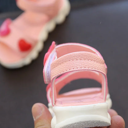Sandalias New Children Sandals for Girls Korean Fashion Open Toe Anti Slip Beach Sandals Casual Comfortable Soft Sole Kids Shoes